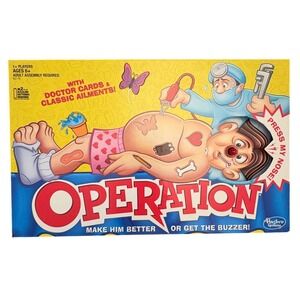 Hasbro Operation Board Game‎ B2176 Classic Skill Game Cavity Sam 2015 Works